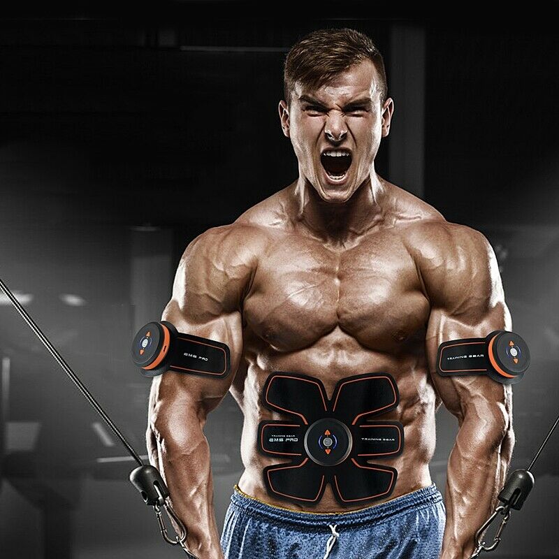 Rechargeable Abdominal Muscle Press Stimulator Abs Toning Belt Abdominal Fi