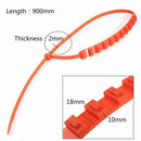 Reusable Universal Snow Auto Nylon Safety Self-Locking Orange Car Tire Anti