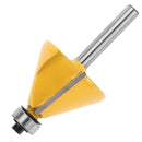 1/4" Edge Chamfer Forming Router Bit Milling Cutter Woodworking Tool