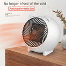 500W Mini Air Heater Fan Electric Heater Home Heating Air Warmer EU (White)