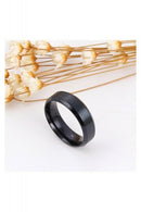 Stainless Steel Ring Band Titanium Men Wedding Black 10