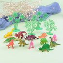 16pcs/Set DIY Cake Topper Jungle Dinosaur Ornaments Cake Baking Decor Kids To ME