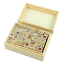 40pcs/set Happy Life Diary Girl Cute Cartoon Mounted Rubber Stamp Wooden Bo G9J4