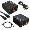 Digital Optical Coaxial Toslink Signal to Analog Audio Converter Adapter RC O6B7