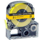 5Pcs 9mm Label Maker Tape Label Maker Black on White/Red/ Blue/Yellow/Green A3R6
