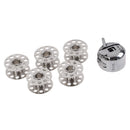 6pcs Metal Bobbins Spool Sewing Craft Tool for Sewing Threads Bobbins Accessory