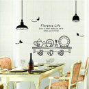 Kitchen Utensils Butterfly Letter Removable Wall Stickers Art Decals Mural  E8P8