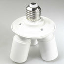 3 in 1 E27 LED Lamp Light Bulb Socket Splitter Holder Converter for Softbox