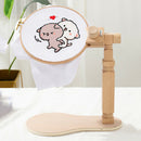 Adjustable Wood Cross-stitch Rack Embroidery Lap Stand Frame Hoop Wooden