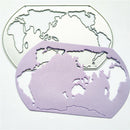 World Map Metal Cutting Dies Stencils for DIY Scrapbooking Album Cards Decor FT