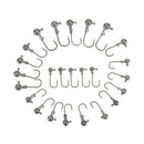 25 pcs 2.5G 3.5G 5g 7g 10g Gany set of fish baits of head jigs round lead w T7L7
