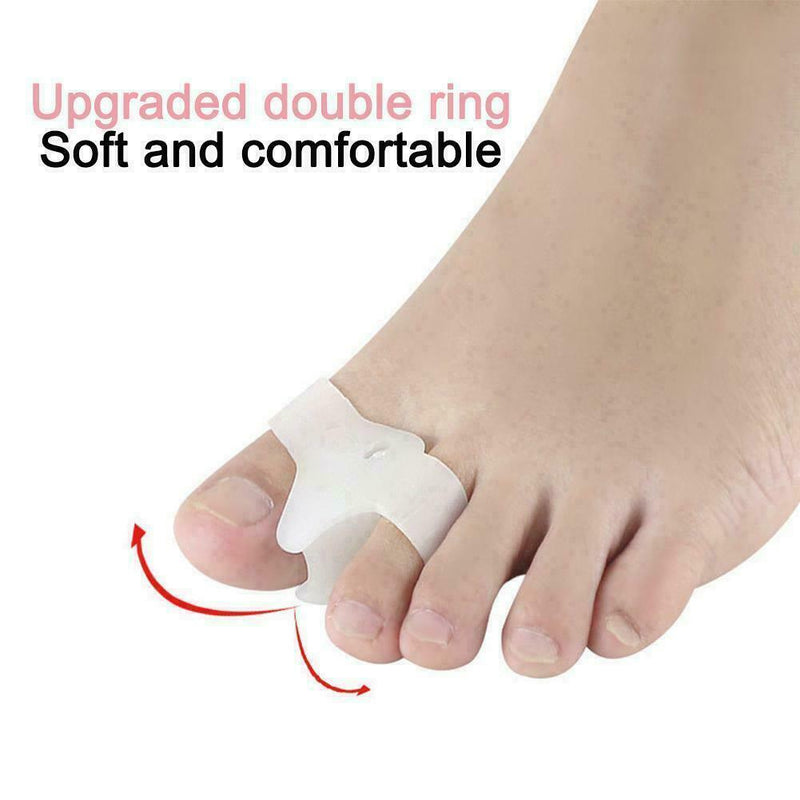 1 Pair Silicone Gel Bunion Toe Corrector Orthotics Separator Pain T7G1