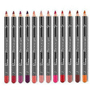 Beautiful 12 Colors Long-lasting Lip Liner Matte Lip Pencil Set Waterproof AU