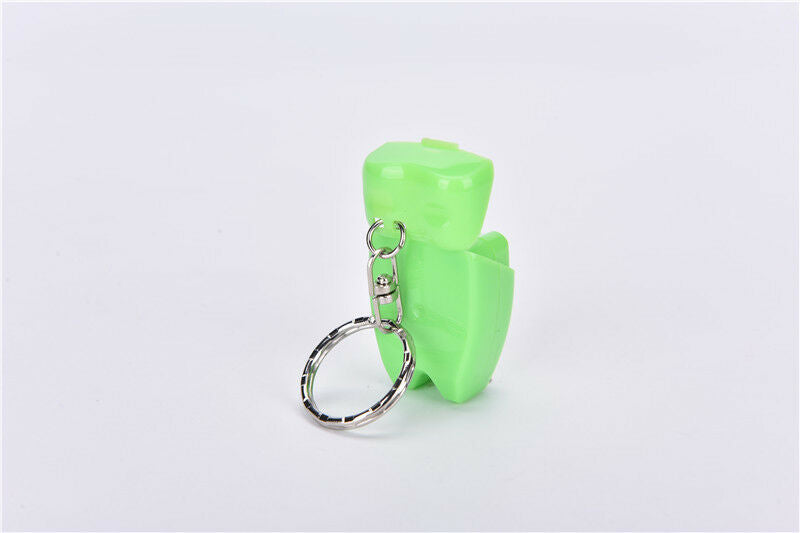 Portable Dental Floss Teeth Clean KeyRing Keychain Travel 15M Random Color S Bj
