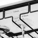Wine Glass Rack - Under Cabinet Stemware Wine Glass Holder Glasses Storage