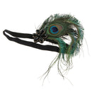 Retro Style Stretchy Peacock Feather Crystal Headband Headwear Fancy Dress