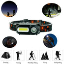6 Modes LED Headlamp Rechargeable Headlight Flashlight COB USB Head Light Torch