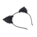 Women Girls Kids Cute Cat Kitty Costume Ear Party Lace Hair Head Band Prop 3C