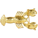 Cute Red Crystal Women Brooches Rhinestone Lobster Brooch Pin (Color: Red)