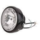 7" Projector Halogen Motorcycle White LED Halo Ring H4 Light Bulb Headlight