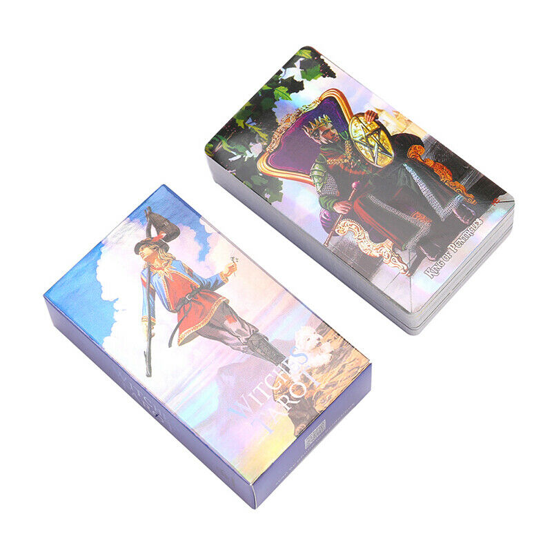 Holographic Tarot Cards Of Witches Divination Fate Oracle Party Deck Board G Hn