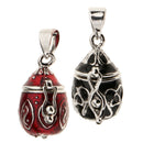 2Pcs Enamel Memorial Ash Cremation Urn Perfume Tiny Thing Container Pendant