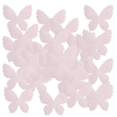 100pcs Cut Out Fabric Butterfly for DIY Bridal Hair Accessories 55mm Pink