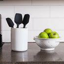 3-Piece Black Silicone Spatula Set - 600Fahrenheit Heat-Resistant Seamless