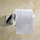 2Pcs Luxury 304 Stainless Steel Chrome Finished Toilet Paper Holder Roll Qu