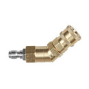 Pivoting Coupler Socket Pressure Washer Hose Adapter 1/4 Inch Quick Connec ZWP
