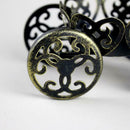 European Wrought Iron Hollow Candlestick Candle Holder Dessert Cake Stand