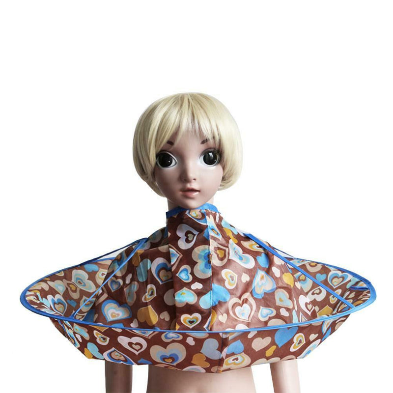 Child Kid Bib Hair Cutting Cape Barber Styling Salon Barber Cape Waterproof A