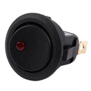 12V LED Inverter Rocking Rocker Switch ROUND SPST ON-OFF for BOAT Car red H2T8