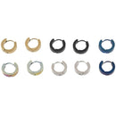 Stainless Steel Small Hoop Earrings Hypoallergenic Earring, 5 Colors, 5 Pai N2K9