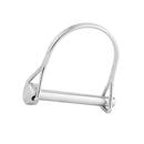New 8x70mm 316 SS Round Arch Locking Pin Safety Coupler Pin Yacht Hardware