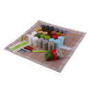 Embroidery Two Horses DIY Latch Hook Rug Kits for Beginners Adults 43x43cm