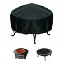 Heavy Duty Patio Round Fire Pit/Table Outdoor Waterproof Cover, Black, 30-Inch