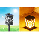 LED Flame Solar Powered Flickering Light Home Garden Hanging Lantern Lamp Path
