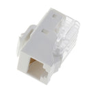 10 Pcs CAT3 Keystone Jack RJ11 8P4C Phone Telephone RJ12 Modular White CAT 3