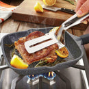 Stainless Steel Barbecue BBQ Tong Meat Bread Food Clamp Kitchen Shovel Spatula