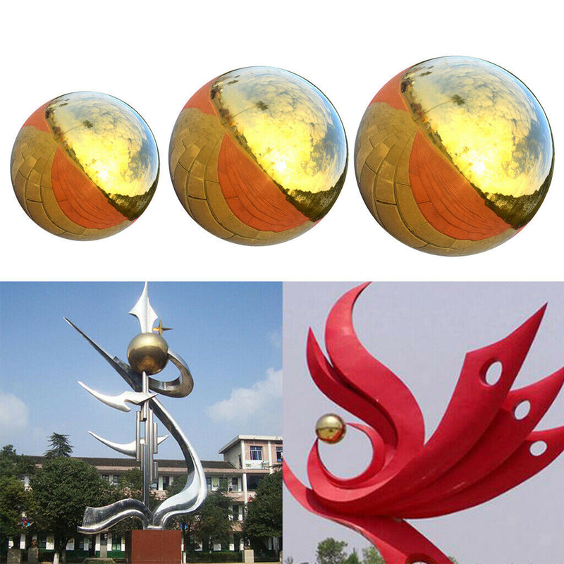 3 Pieces Garden Sphere Stainless Steel Gazing Ball Set, Ranging From 138mm to