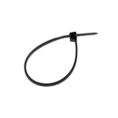 100Pcs Zip Trim Wrap Marker Cable Loop Ties Wire Self-Locking Black