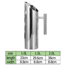 Stainless Steel Water Pitcher With Ice Guard Tea Pot Kettle Jug Cold Bevera W5G3