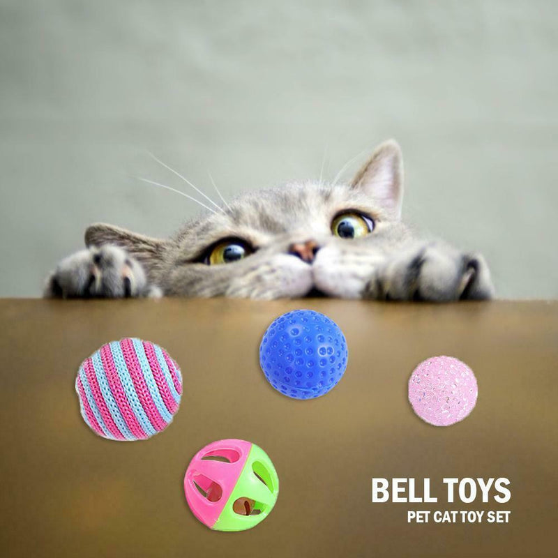 10pcs Set Mice Cat Dog Chew  Dumbbell Ball Sisal Crinkle Pet Interactive Toys