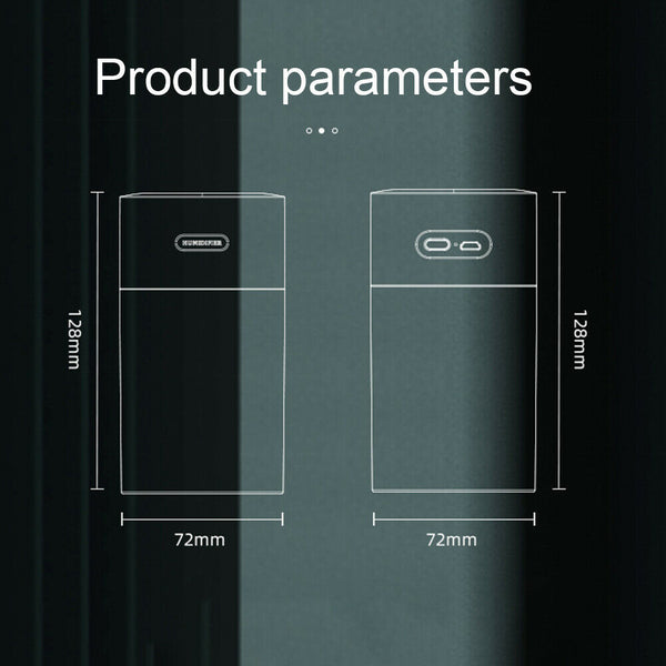 Timing USB Ultrasonic Dazzle Cup Humidifier Essential Oil Diffuser (Grey)