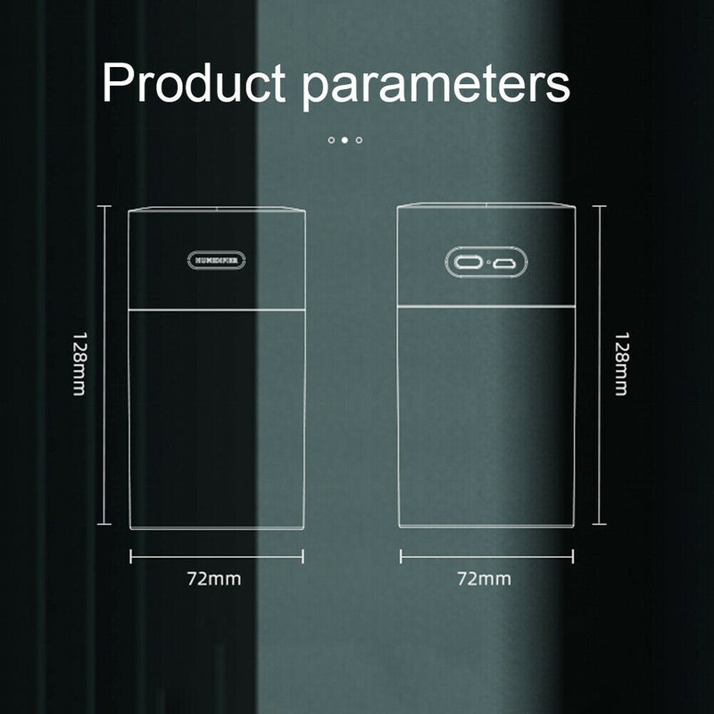 Timing USB Ultrasonic Dazzle Cup Humidifier Essential Oil Diffuser (Grey)