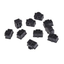 10x Silicone Black Ethernet Hub Port RJ45 Anti Dust Cover Cap Protector Plug M&O