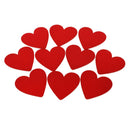 10PACK Heart Love Wood Slices Wooden Pieces for DIY Wedding Table Decor 48mm