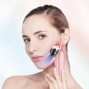 7 Modes LED Photon Ultrasound Ion RF Electroporation Beauty Device (Pink)