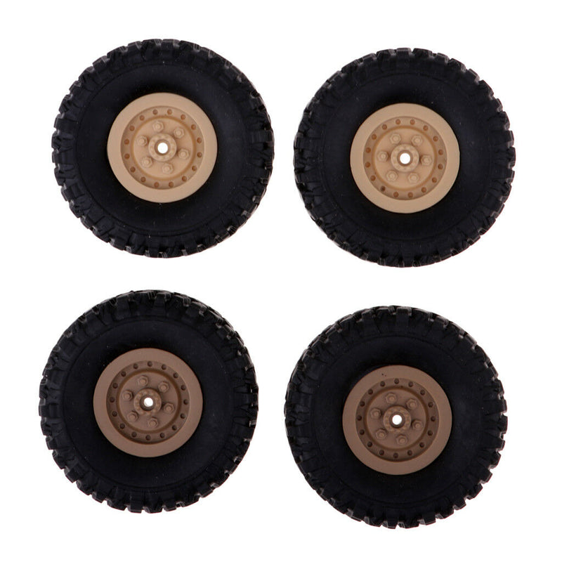 4pcs Rubber Wheel Tires for RC 1/16 Crawler Car WPL B14 B16 B24 C14 C24 B36